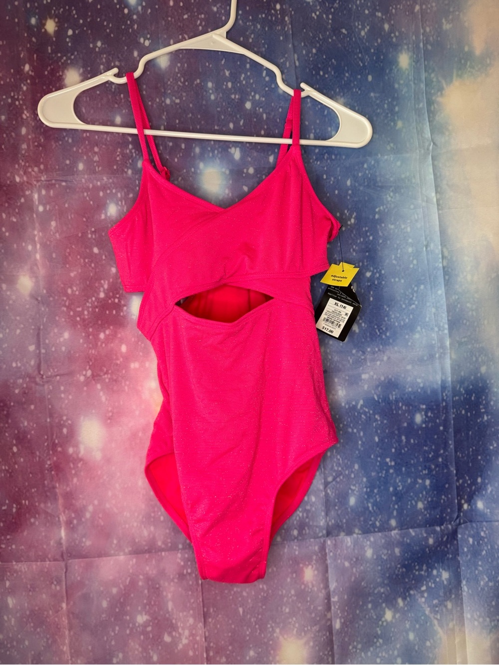 New pink art class once piece swimsuit size girls XL 🛍